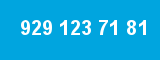 929 123 71 81 929 123 71 81